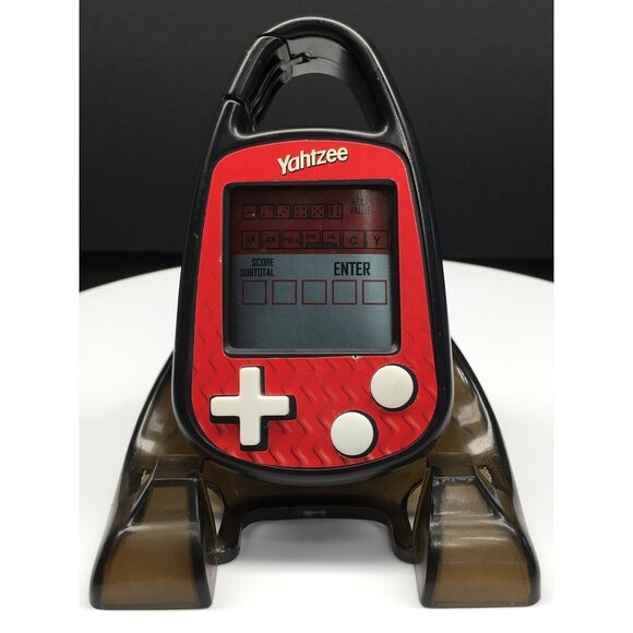Hasbro Yahtzee Handheld Electronic Game Clip On Carabiner Edition - Works - Picture 1 of 10